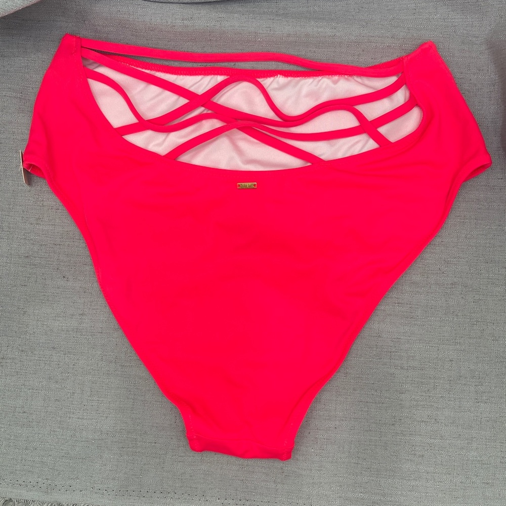 Victoria's Secret Pink Women's High Waist Swim Bottoms - Large - Picture 2 of 7